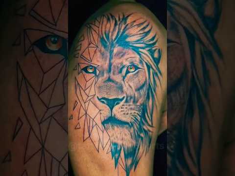 &quot;Lion Tattoo Showcase: Unleashing the Allure of Fierce Ink&quot; #shorts #viral #tattoo